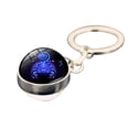 thumbnail image 1 of PVCS Fashion Crystal Ornament Glass Ball 12 Divination Time Gemstone Keychain Jewelry, 1 of 1