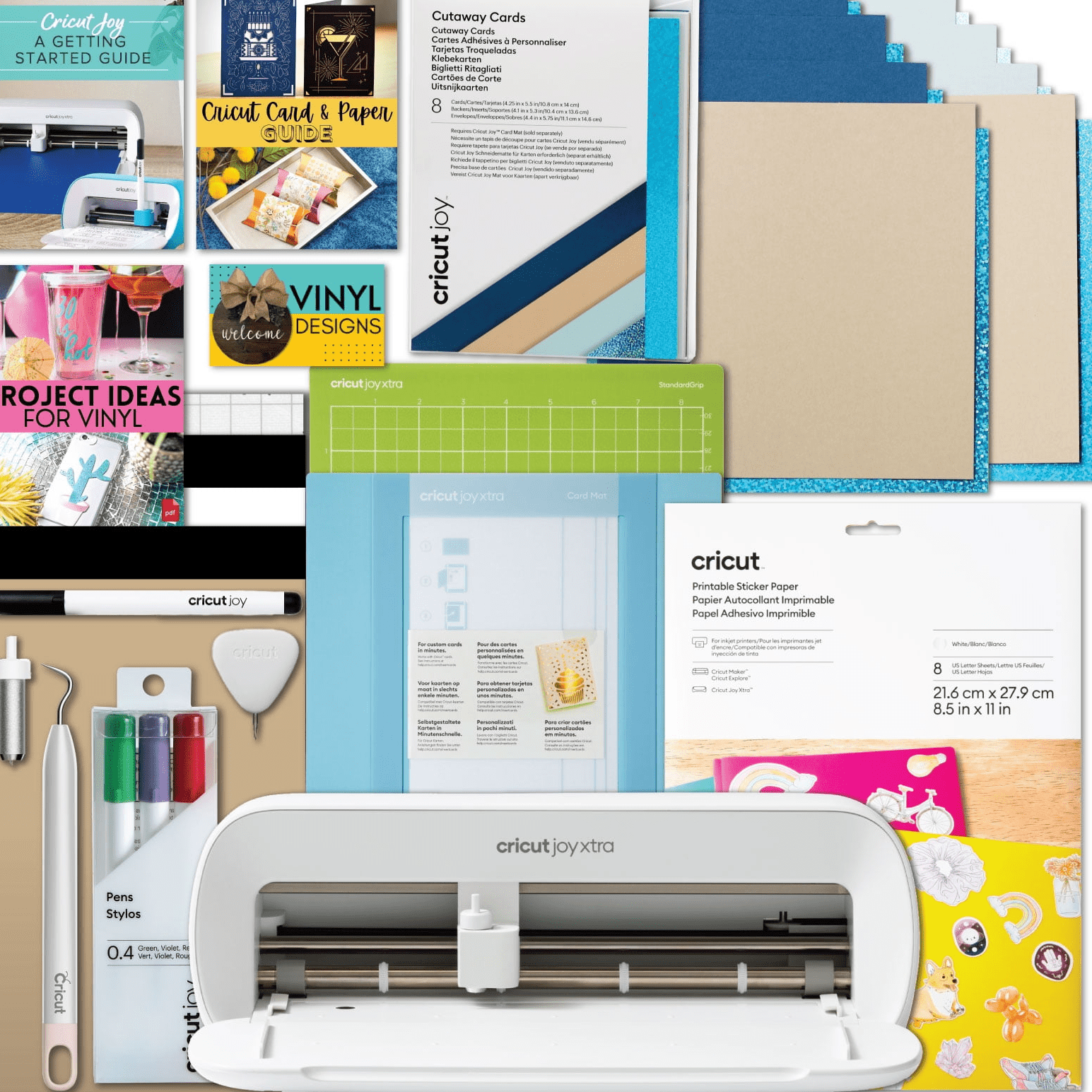 cricut joy 付属品 材料 Cricut Joy Xtra Cutting Machine with Ultimate Card and Sticker