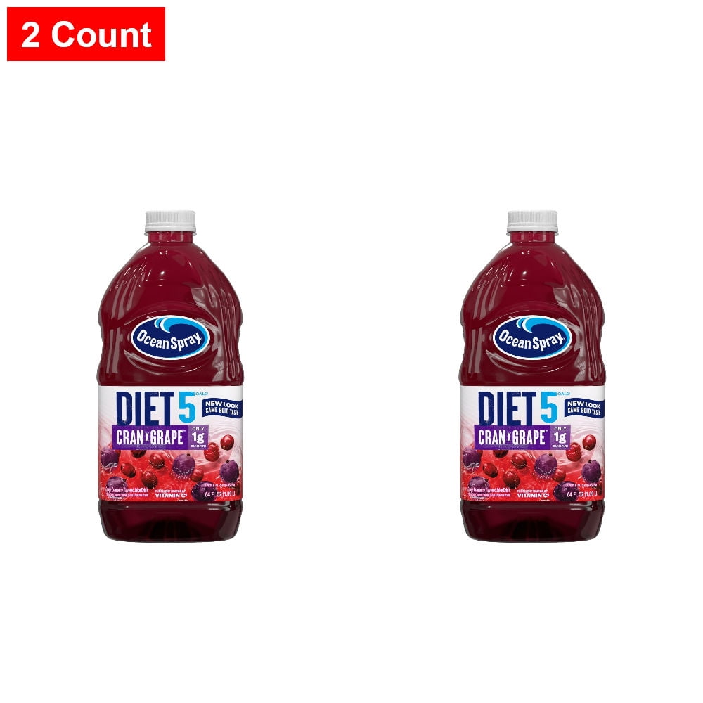Ocean Spray Diet Cran-Grape Juice Drink 64 fl oz - 2 count