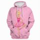 thumbnail image 3 of Sudadera con capucha rosa para mujer, sudadera con capucha con estampado de dibujos animados de Barbie, ropa deportiva de manga larga para primavera y otoño, ropa para niñas, sudadera informal holgada, 3 of 5