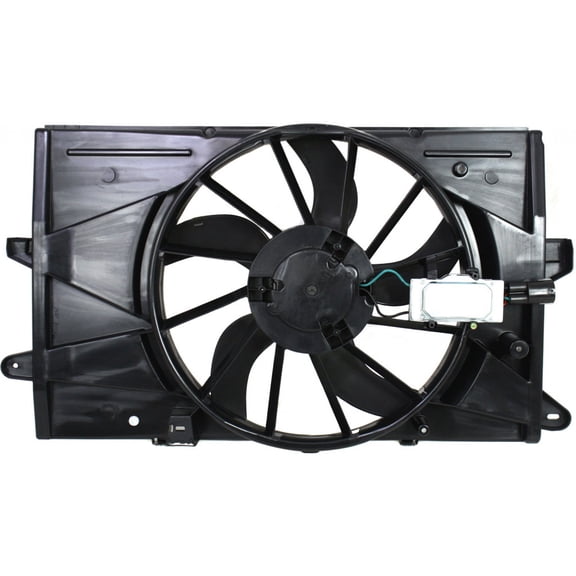 For Ford Taurus / Taurus X Cooling Fan Assembly for Radiator / A/C Condenser 2008 09 10 11 2012 w/ Control Unit For FO3115174 | AG1Z 8C607 A