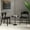 Black, variant on !nspire Mid-Century Modern Solid Wood & Oak Veneer Dining Chair, Set of 2-Color:Black