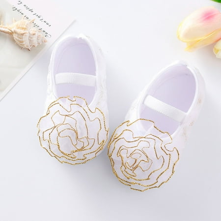 

〖TOTO〗Toddler Shoes Little Child Shoes Soft Sole Toddler Shoes Cute Flowers Princess Shoes