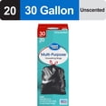 thumbnail image 2 of Great Value 30-Gallon Drawstring Multi-Purpose Large Trash Bags, 20 Bags, 2 of 9
