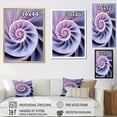 thumbnail image 4 of Designart "Infinite Lavender Seashell Spiral" Nautilus Floater Framed Wall Decor, 4 of 5