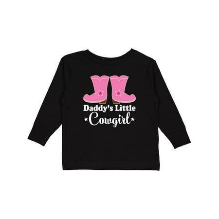 

Inktastic Daddys Little Cowgirl Gift Toddler Toddler Girl Long Sleeve T-Shirt