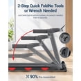 thumbnail image 5 of Fodoss 15% Auto Incline Treadmills for Home,3.0HP Motor, 350LB Capacity Walking Pad with Handrails & 3 Led Screens, 5 of 8