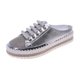 thumbnail image 1 of Amzcrzy Zapatos de mujer,Zapatos de mujer,Zapatillas de mujer, Pantuflas Baotou para mujer, suela plana, suela gruesa con diamantes de imitación y pedales de un solo pie. Sandalias Mujer Zapatillas D, 1 of 6