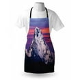 thumbnail image 3 of Nepal Apron Himalayan Mountain in the Sunset Nature Photography Idyllic Composition Trekking, Unisex Kitchen Bib Apron with Adjustable Neck for Cooking Baking Gardening, Multicolor, by Ambesonne, 3 of 3