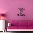 thumbnail image 3 of Jesus Loves Me This I Know Song Lyrics Religious Quote Religion Christ Saying Motivational Quote Wall Decal Wall Art Designs Stickers Home Room House Decor Vinyl Wall Sticker Decoration (30x27 inch), 3 of 3