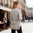 thumbnail image 6 of BadPiggies Nylon Crossbody Bag for Women Multi Pockets Waterproof Handbag Messenger Purses Travel Shoulder Bag - Khaki, 6 of 10