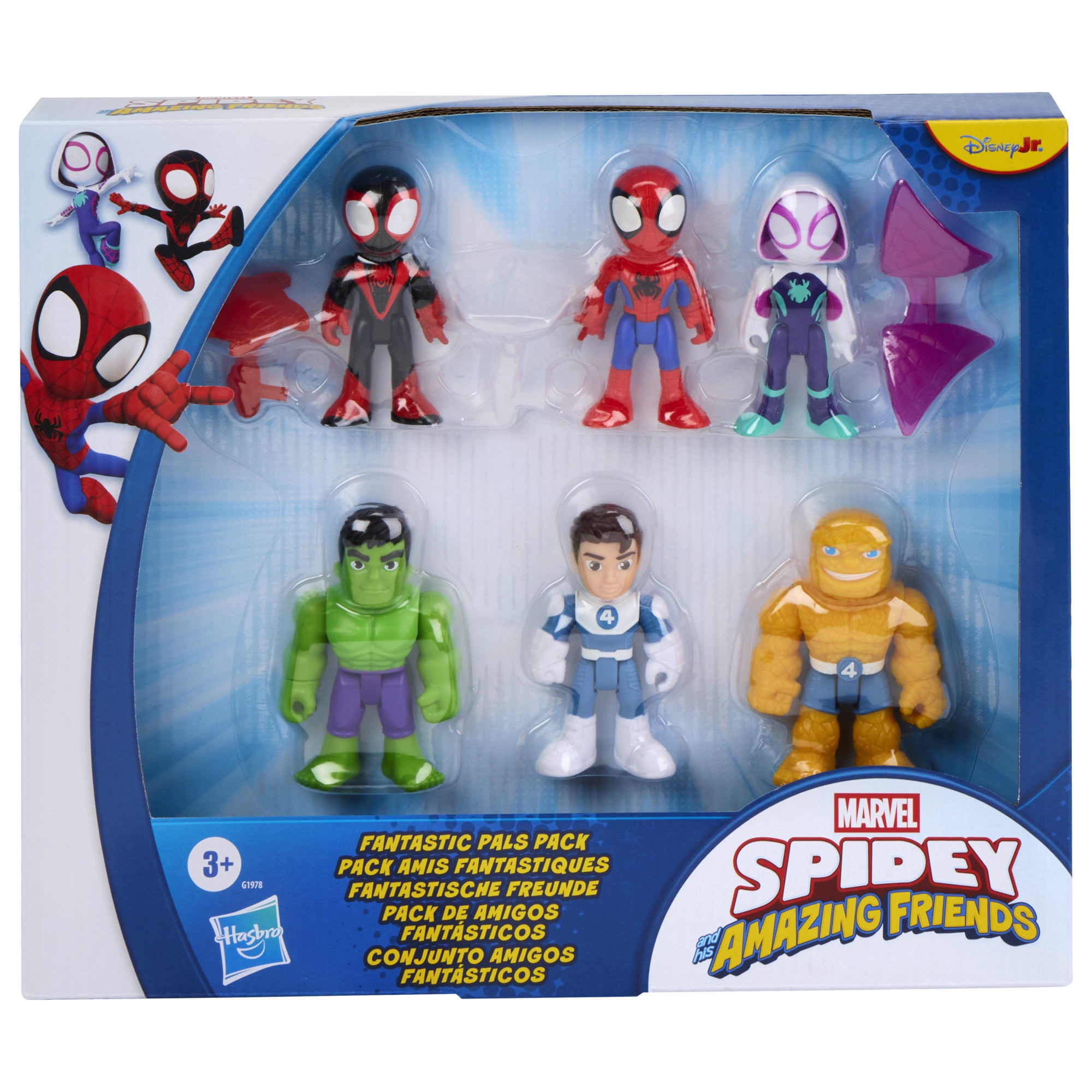 Marvel Spidey and his Amazing Friends Fantastic Pals Pack Action Figures, Ages 3 and up