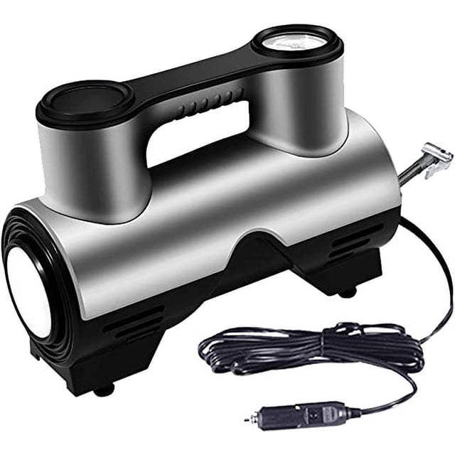 Inflador de llantas para Auto Compresor de Aire con Luz LED bomba de aire Portátil 12V para neumáticos de coche Pamolo Portátil