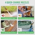 thumbnail image 3 of 4200PSI-Max Pressure Washer 2.8GPM Power Washer 4 Nozzles ,500ml Foam Cannon, 25FT Hose Power Washer Cleaning for Car Wash, Home, Fence, Yard, Outdoor, Siding, Pool, Brick Cleaning, 3 of 5