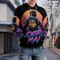 thumbnail image 5 of Cobra Kai Hoodie 3D Print Pullover Hooded Long Sleeve Sweatshirts Tops Blouse with Pocket for Mens Womens, 5 of 7