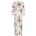 thumbnail image 4 of Rciityk Fall Lounges Sets for Women 2 Piece Casual Loose Round Neck Long Sleeve Top and Long Pants Flower Printed Outfits, 4 of 5
