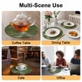 thumbnail image 2 of Sage Green Trees Round 15 Inch Placemats Set of 8, Forest Art Decor Spring Summer Nature Leaf HeatResistant Non Slip Place Mats for Dining Table, Wipeable Braided Kitchen Table Mats for Housewarming, 2 of 9