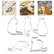thumbnail image 2 of EeaseMX 5 moldes de acero inoxidable para galletas con forma de gato., 2 of 7