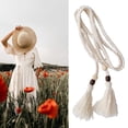 thumbnail image 2 of Adjustable Crochet Waist Rope Bohemian Rope Belt for Casual and Beach Outfit, 2 of 7