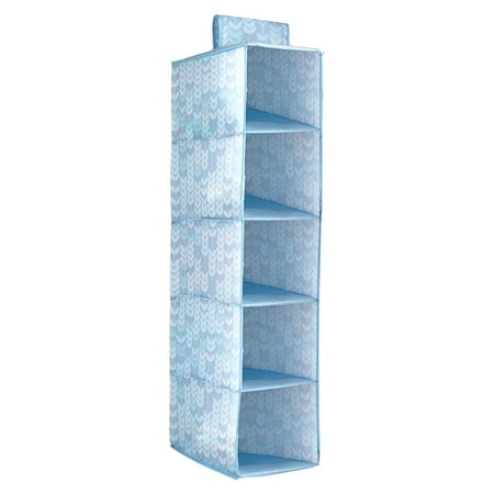Cloth Cabinet For Sale Oxford Cloth Storage Bag 5-Layer Cloth Rack for Wardrobe Dress Scarf Cabinet Folding Hanger Bag Organizer ()