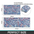 thumbnail image 7 of Blue Paisley and Floral Pattern Kitchen Rugs Sets Of 2,Anti Fatigue Kitchen Mat Rugs Non Slip Washable,Decorative Kitchen Floor Mats for Kitchen,Sink,Laundry,17"x30"+17"x47", 7 of 7