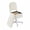 White,Rabbit, variant on Spacious Storage Vanity Stool - White Padded Ottoman with Adjustable Height, 360° Swivel, Folding Backrest, Silent Wheels, Soft Faux Rabbit Fur for Makeup, Bedroom, Office
