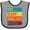 Heather and Black, variant on Inktastic EMT Doctor Dispatcher Eat Sleep Save Lives Repeat Boys or Girls Baby Bib