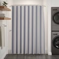 thumbnail image 2 of Vintage Blue Striped Shower Curtain - Water Repellent Fabric Shower Curtains Washable, Farmhouse Stripes Aesthetics Decorative Polyester Cloth Bathroom Curtains Modern Bath Decor 72"x84", 2 of 8