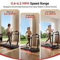 thumbnail image 3 of Folding Treadmill with 13% Incline for Home, Walking Pad with Adjustable Handlebars, 300 lb Capacity, Shock Absorbing Running Belt, No Assembly Required, 3 of 6