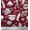 Burgundy, variant on Soimoi Cotton Duck Fabric Tea Cup,Lemon Slice & Ginger Vegetable Printed Fabric 1 Yard 42 Inch Wide