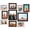 Black&Brown&Distressed white, variant on Picture Frames Collage Wall Decor 10-Pack, Gallery Wall Frame Set with 8x10 5x7 4x6 Frames in 3 Different Finishes