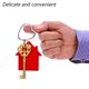 thumbnail image 5 of Llavero plano de Metal de 20 piezas, llavero de Metal creativo DIY plateado, llavero con aro, 5 of 5
