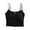 Black, variant on Fanxing Womens Cotton Camisole Adjustable Strap Tank Tops with Shelf Bra Undershirts White,M