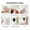 thumbnail image 5 of Automatic Soap Dispenser 480ml Smart Sensing Touchless Foam Soap Dispenser USB Recharging Wall Mounted for Bathroom and Kitchen(White), 5 of 8