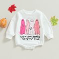 thumbnail image 3 of Okbabeha Newborn Baby Halloween Outfit Girl Boy Long Sleeve Sweatshirt Romper Bubble Sweater Onesie Cute Halloween Clothes, 3 of 7