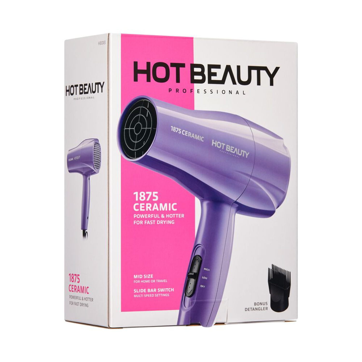 Kiss - Brandclub - Hot Beauty 1875 Ceramic Hair Dryer, Powerful