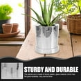 thumbnail image 2 of Disco Planter Pot for Succulents Indoor Outdoor Decoration Silver Color Plastic Material, 2 of 8
