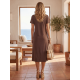 thumbnail image 4 of Vestido De Mujer Midi Casual Stretch Para Diario Y Salida, 4 of 5