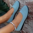 thumbnail image 6 of Women Casual Shoes Knitted Trainers Ballet Shoes Flat Footwear Non Breathable Style For Women Everyday Casual Wear ,Us Size:6.5, 6 of 9