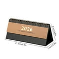 thumbnail image 3 of SLYNSHome Small Desk Calendar 2025-2026,15 Months Flip Stand Up Standing Calendar Planner for Home Office Supplies - Coffee, 3 of 7
