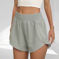 thumbnail image 2 of Diufon Women's Athletic Shorts Elastic High Waisted with Zip Pockets Sporty Workout Quick Dry Running Shorts, 2 of 9