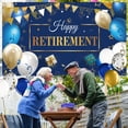 thumbnail image 5 of Tatuo Retirement Party Decorations Include Navy Blue Confetti Balloons Set Photography Backdrop Banner for Men Women Retirement Party Supplies Decor(Navy Blue and Gold), 5 of 7