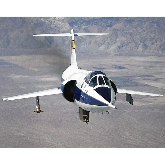 F-104 Starfighter in Flight Front View Style -1 - 12x18 Inch Laminated Aviation Poster - Stunning Detail and Bold Colors