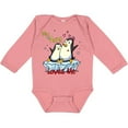 thumbnail image 3 of Inktastic My Aunt Loves Me Penguin Boys or Girls Long Sleeve Baby Bodysuit, 3 of 5