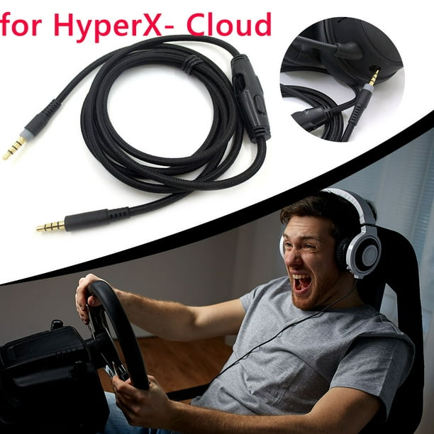 Remplacement du câble audio du casque Coiry avec réglage pour HyperX  Cloud/Cloud Alpha 
