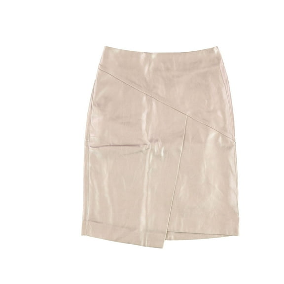 bar III Womens Faux Leather Mini Skirt, Pink, XX-Small