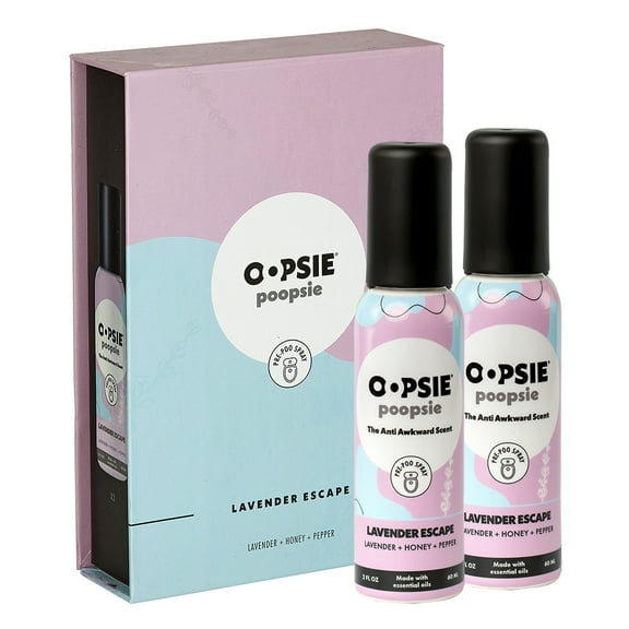 Toilet Spray Lavender Escape Giftable 2 Pack Single Scent 2oz