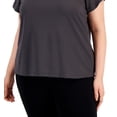 thumbnail image 3 of ID Ideology Plus Size Birdseye Mesh T-Shirt Deep Charcoal 2X, 3 of 3