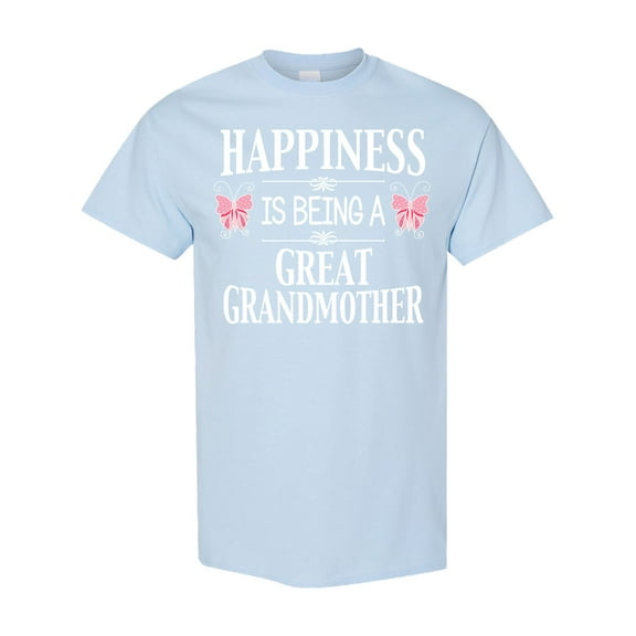 Inktastic Happiness is Being a Great Grandmother with Butterflies T-Shirt