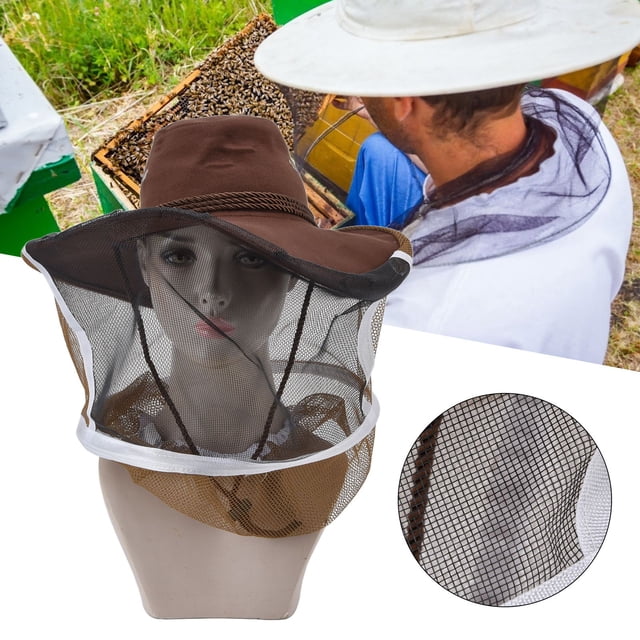 Beekeeping Hat, Beautiful Fashionable Brown Beekeeper Cowboy Hat For Camping For Outdoor Activities